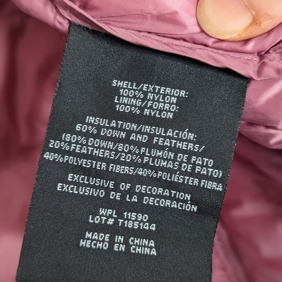 32 Degrees Heat Women's Ultra Lightweight Mauve Down Jacket Size S - Picture 11 of 12